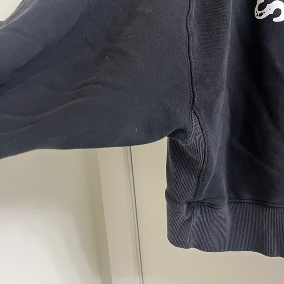 Octopied Mind Secretly Soft Black 1/4 Short Zip Sweater - Picture 4 of 6